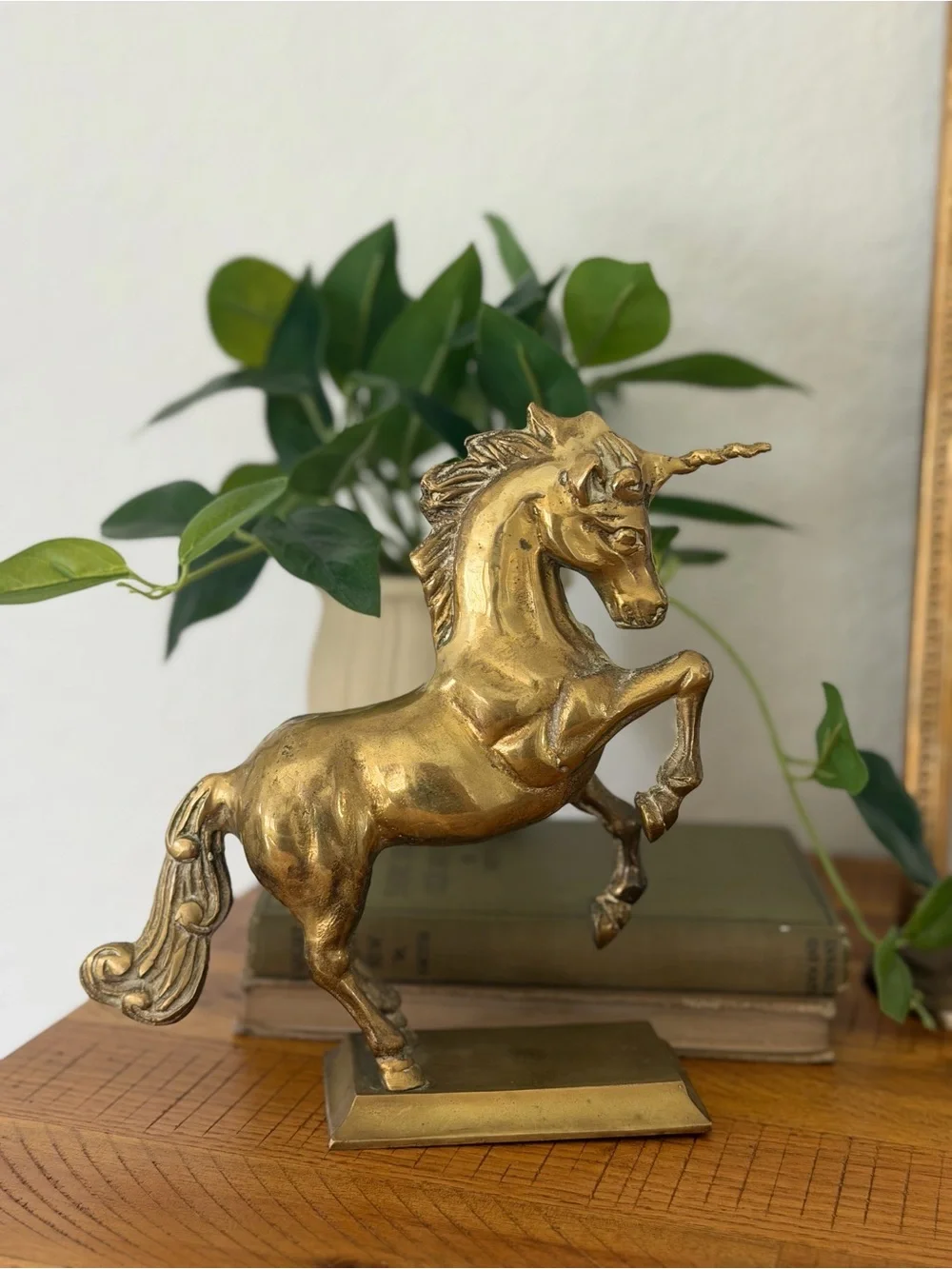 Vintage Solid Brass Unicorn